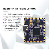 FlyColor Raptor5 Mini Flight Controller 4-in-1 ESC Tower 60A, Suitable For Drone FPV Quadcopter Aircraft