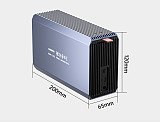 Acasis USB3.0 Dual Disk Array Enclosure 2.5-inch SATA Mechanical Hard Drive RAID Array Cabinet