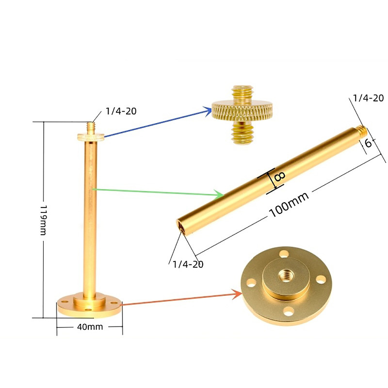 Outdoor Desktop Light Stand Aluminum Alloy Lantern Bracket Detachable Multi-function Lightweight for Picnic BBQ Hiking Equipment