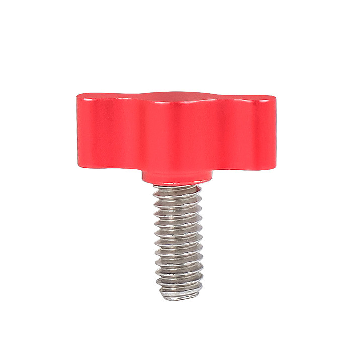 Aluminum Alloy Photography Hand Screw T-shaped Wavy Head Stainless Steel Handle Bolt Suitable For DJI OSMO Action Camera