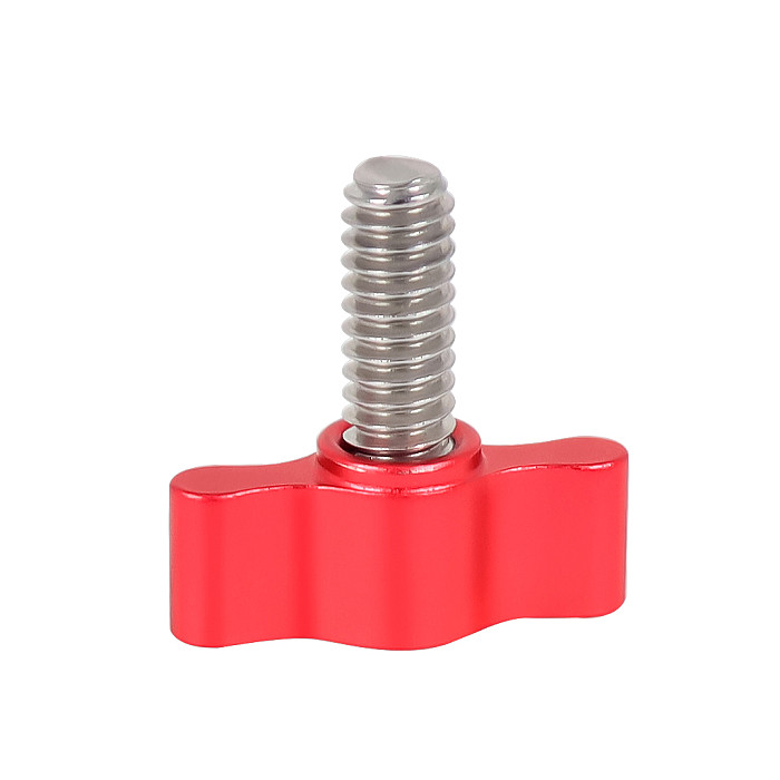 Aluminum Alloy Photography Hand Screw T-shaped Wavy Head Stainless Steel Handle Bolt Suitable For DJI OSMO Action Camera