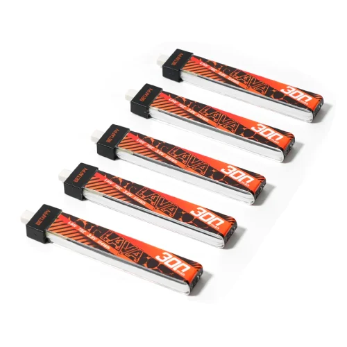 US$ 18.69 - (5PCS)BETAFPV LAVA 1S 300mAh 75C Battery Equipped With a BT2.0  Connector And The Z-Folding Process 