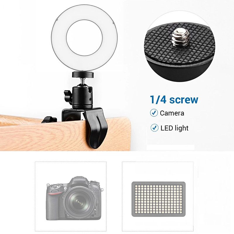 U-shaped Gripper Head Function Powerful Gripper Portable 360° Rotating Ball Gripper Photo Lamp Gripper