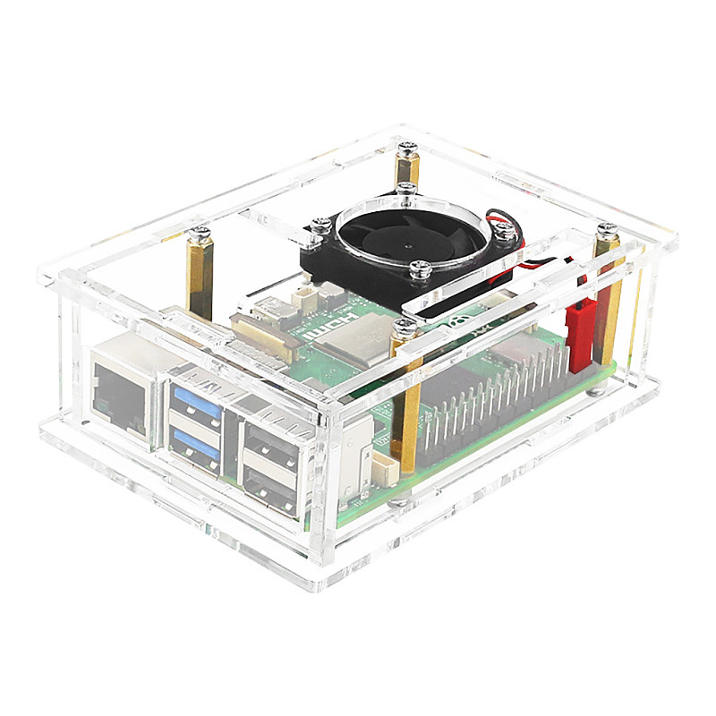 Suitable for the Raspberry PI 5 Generation Raspberry Pi5 Development Board Acrylic Protective Housing