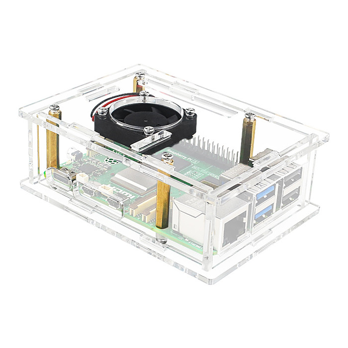 Suitable for the Raspberry PI 5 Generation Raspberry Pi5 Development Board Acrylic Protective Housing