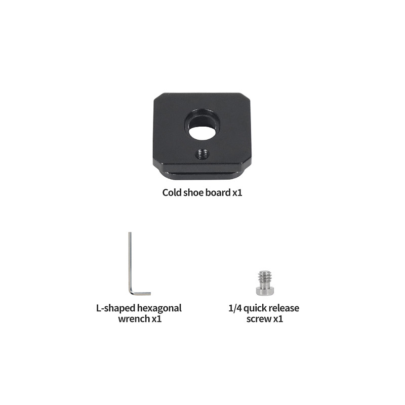 Cold Shoe Mount Tripod Adapter Ball Head 1/4  ARRI Anti-loose Quick Release 360 Swivel for GoPro13 Camera Flash Mic Monitor Holder