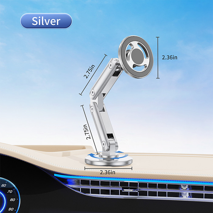 For Magsafe 360 Rotation Magnetic Car Cell Phone Holder Foldable Universal Mobile Phone Stand Air Vent Magnet Mount GPS Support