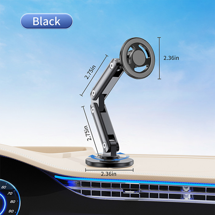 For Magsafe 360 Rotation Magnetic Car Cell Phone Holder Foldable Universal Mobile Phone Stand Air Vent Magnet Mount GPS Support