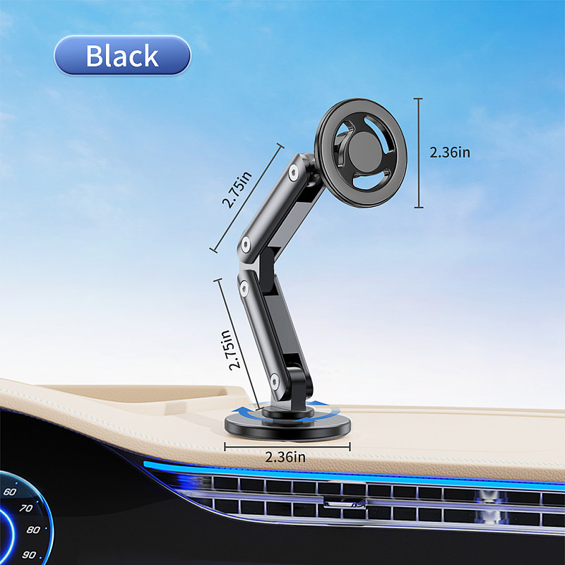 For Magsafe 360 Rotation Magnetic Car Cell Phone Holder Foldable Universal Mobile Phone Stand Air Vent Magnet Mount GPS Support