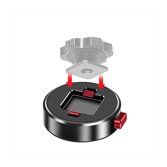 Universal Cold Shoe Mount Adapter Bracket 1/4 Screw Hole Cold Shoe Mount Quick Release Adapter Base for Fill Light Microphone