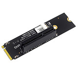 M.2 To PCI-E 4X Expansion Card M2 M Key To PCIe X4 Adapter Card with LED Indicator SATA Power Riser for NGFF M.2 2260 2280 SSD