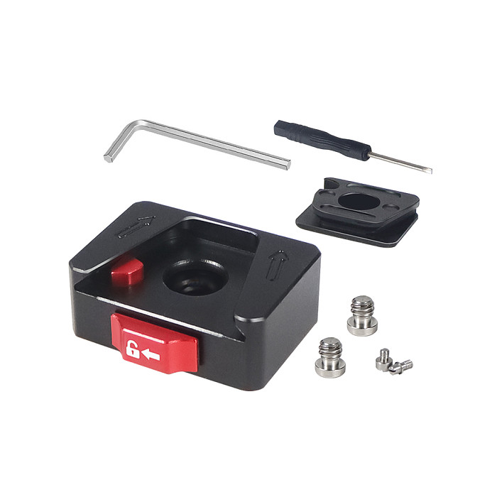 For DJI  OSMO 360 Mini V Mount Plate Quick Release Clamp Fast Switch with 1/4 Screw for DSLR Camera Tripod Adapter for Gopro13 12 11 Action Camera