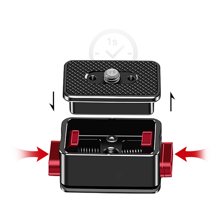 Quick Release Plate Clamp Fast Switch Kit for Gopro Action Camera for Arca Tripod Adapter DSLR Camera Monitor Gimbal Accessories