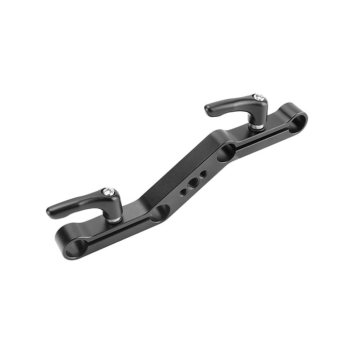 Aluminum 15mm Rod Clamp Z-Shape Railblock Clamp Bracket with 1/4 -20 3/8 -16 Thread for 15mm Rod Shoulder Rig Supporting System