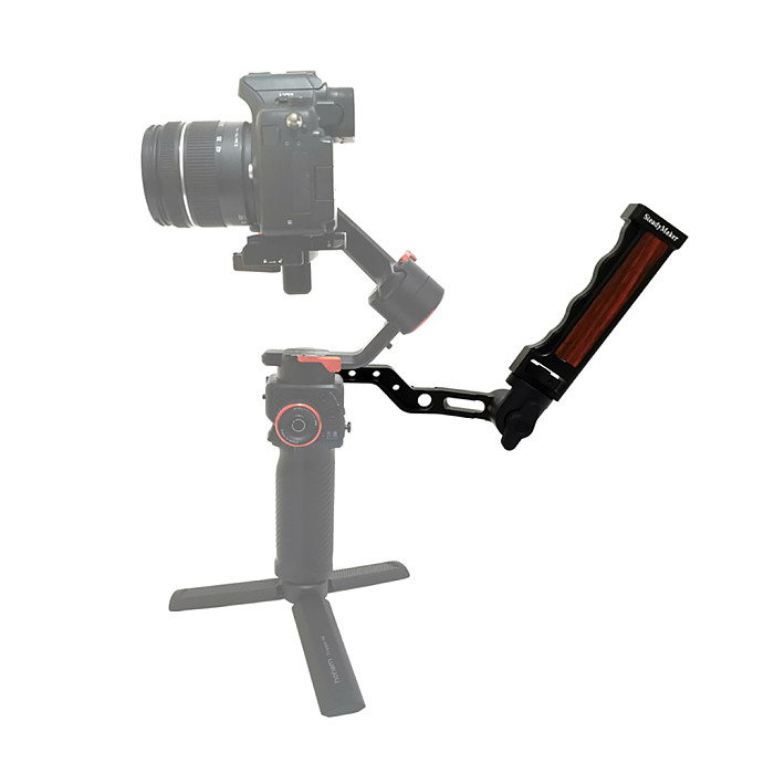 L Bracket Handle Hand Grip for Hohem MT2 M6 Handheld Gimbal Stabilizer Extension Rod Holder Cold Shoe Mount 1/4 3/8 Screw Holes