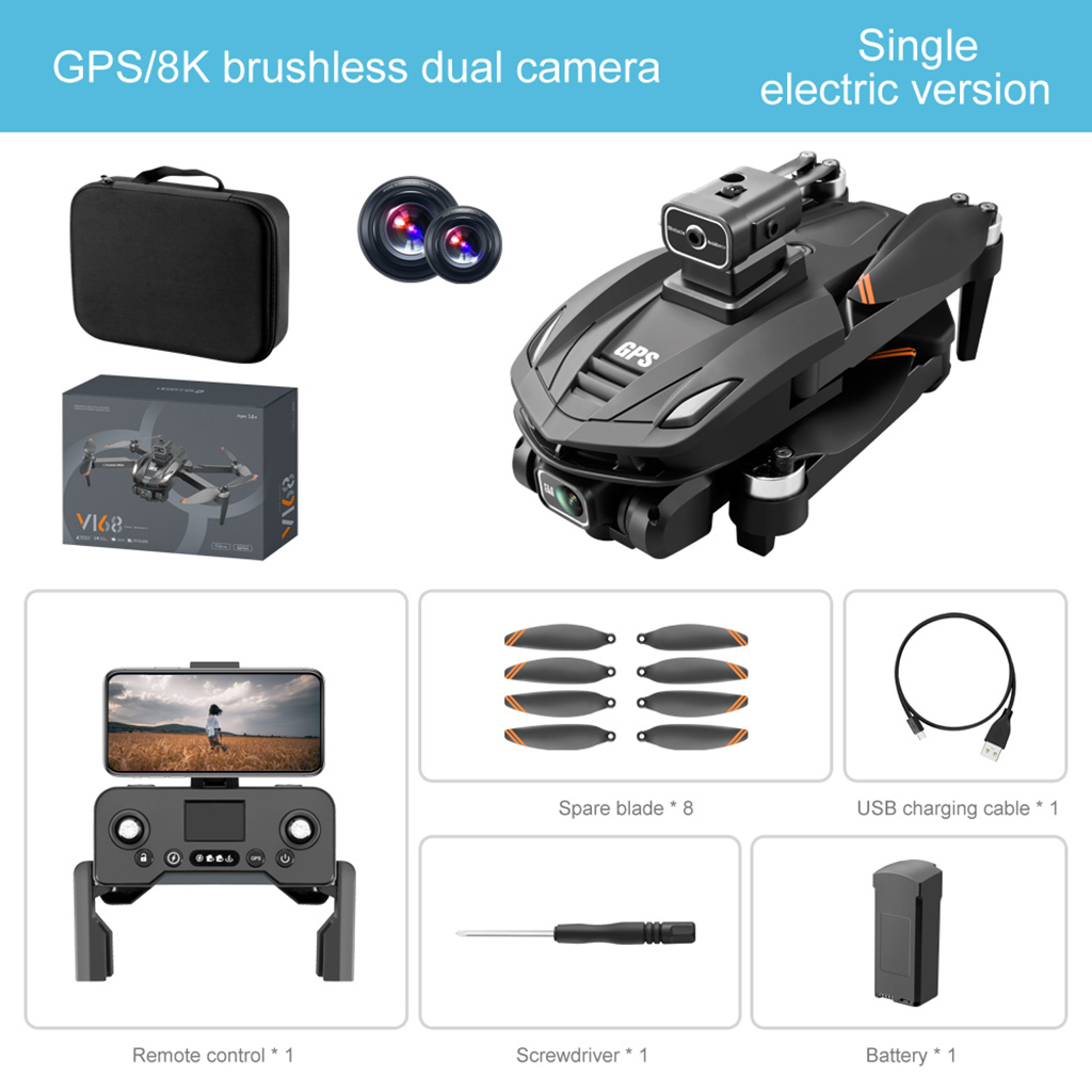 Brushless Gps Uav Folding 6k High-definition Electric Remote hot Control UAV Long En