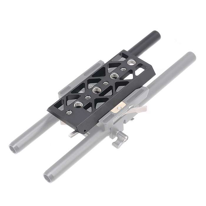 Lightweight 5/8/10 Inch Dovetail Plate 3/8 1/4 Screw Hole for Tilta BMPCC 4K 6K A7S3 Bottom Baseplate Camera Tripod Rail Mount
