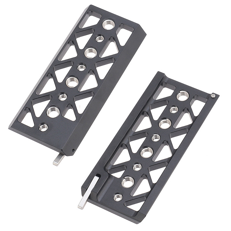 Lightweight 5/8/10 Inch Dovetail Plate 3/8 1/4 Screw Hole for Tilta BMPCC 4K 6K A7S3 Bottom Baseplate Camera Tripod Rail Mount