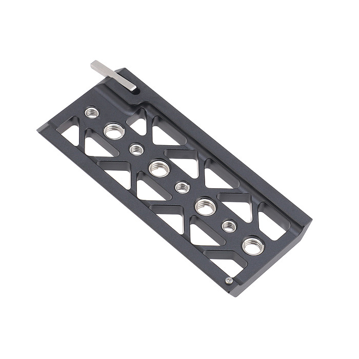 Lightweight 5/8/10 Inch Dovetail Plate 3/8 1/4 Screw Hole for Tilta BMPCC 4K 6K A7S3 Bottom Baseplate Camera Tripod Rail Mount