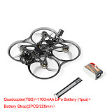 Pavo35 Brushless Whoop ELRS 2.4G TBS PNP Quadcopter Frame 1100mAh LiPo Battery ND Filter Whoop Duct LED Strip Battery Strap