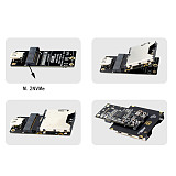 For NVME M-Key M.2 PCIE 4.0 3.0 To CFexpress Type-A/Type-B Card Reader High Speed SSD Expansion Board Adapter For PC Computer