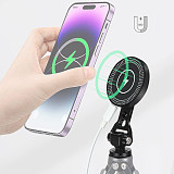 Magnetic Wireless Charger 10W Phone Holder Stand 1/4 ARRI Mount for iPhone MagSafe Magnet Charging Station Smartphone Bracket