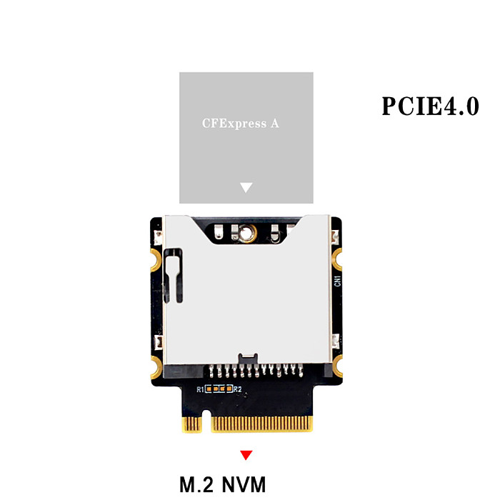 For NVME M-Key M.2 PCIE 4.0 3.0 To CFexpress Type-A/Type-B Card Reader High Speed SSD Expansion Board Adapter For PC Computer
