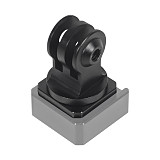CNC Aluminum Alloy Quick Mount 3 Card Slot For GOPRO11 DJI Osmo Action Camera