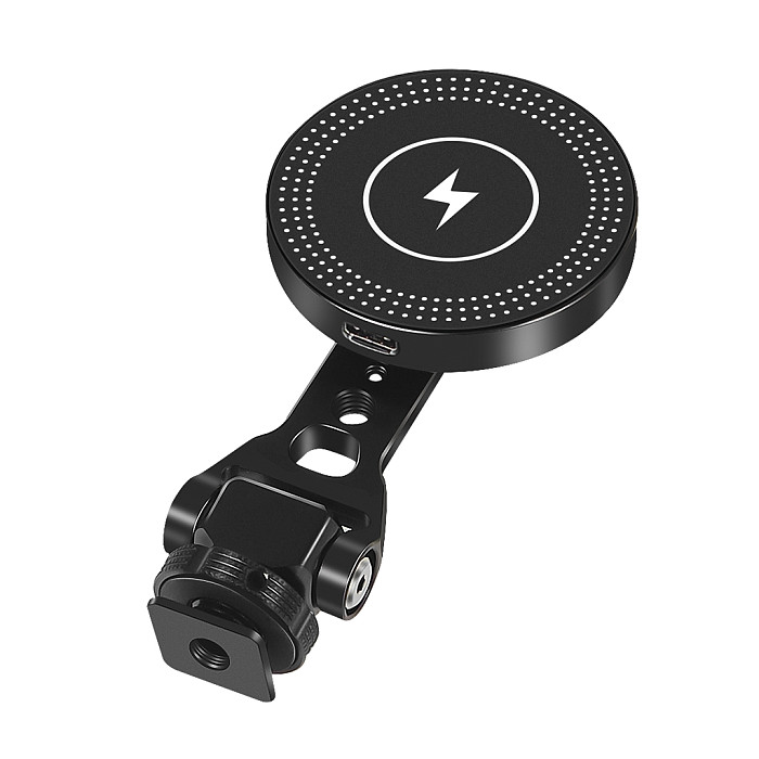 Magnetic Wireless Charger 10W Phone Holder Stand 1/4 ARRI Mount for iPhone MagSafe Magnet Charging Station Smartphone Bracket
