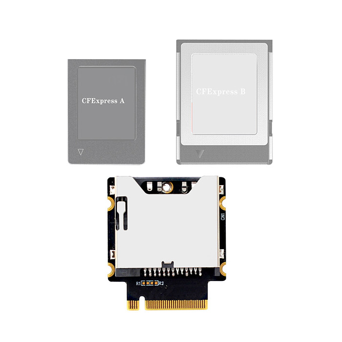 For NVME M-Key M.2 PCIE 4.0 3.0 To CFexpress Type-A/Type-B Card Reader High Speed SSD Expansion Board Adapter For PC Computer