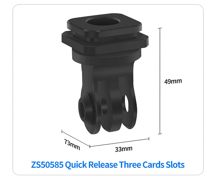 Quick Release Cold Shoe Mount 1/4 Screw for GOPRO Hero 13 12 Insta360 Action Camera for DSLR Camera Cage Fill Light Monitor Bracket