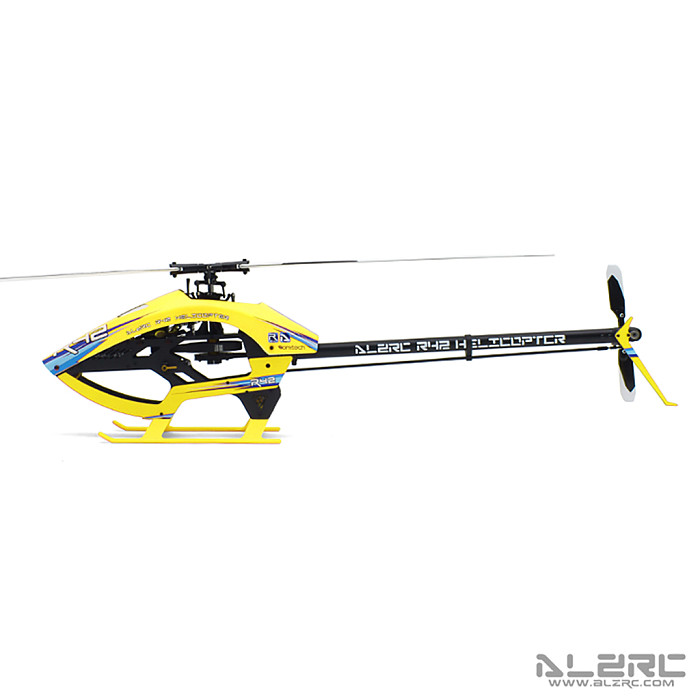 ALZRC DIY R42 FBL KIT RC Helicopter 420MM Carbon Fiber Main-Blades Equipped FBL Rotor System CNC Manufac-turing Full Metal Servo