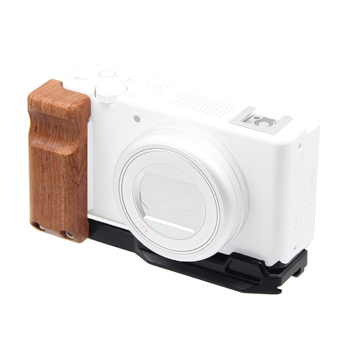 For Sony ZV1II camera quick release plate ZV-1F M2 ZV1L type vertical shooting wooden handle
