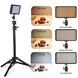 W228 flat led beauty photography video camera light wedding out shooting vlog fill light dual colour temperature portable light