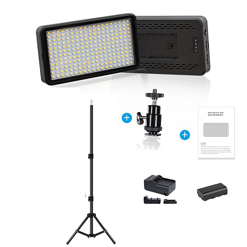 W228 flat led beauty photography video camera light wedding out shooting vlog fill light dual colour temperature portable light