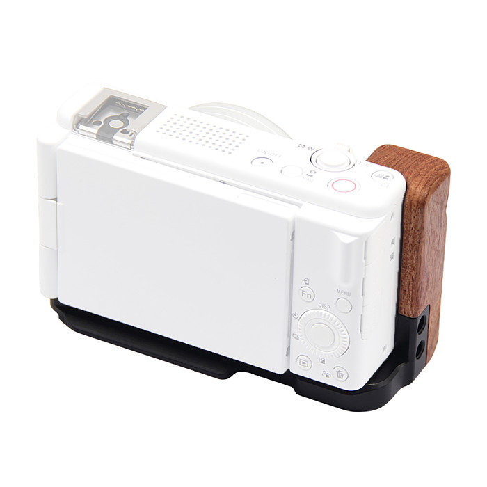 For Sony ZV1II camera quick release plate ZV-1F M2 ZV1L type vertical shooting wooden handle