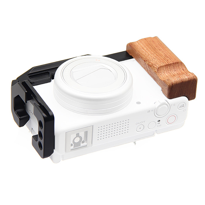 For Sony ZV1II camera quick release plate ZV-1F M2 ZV1L type vertical shooting wooden handle