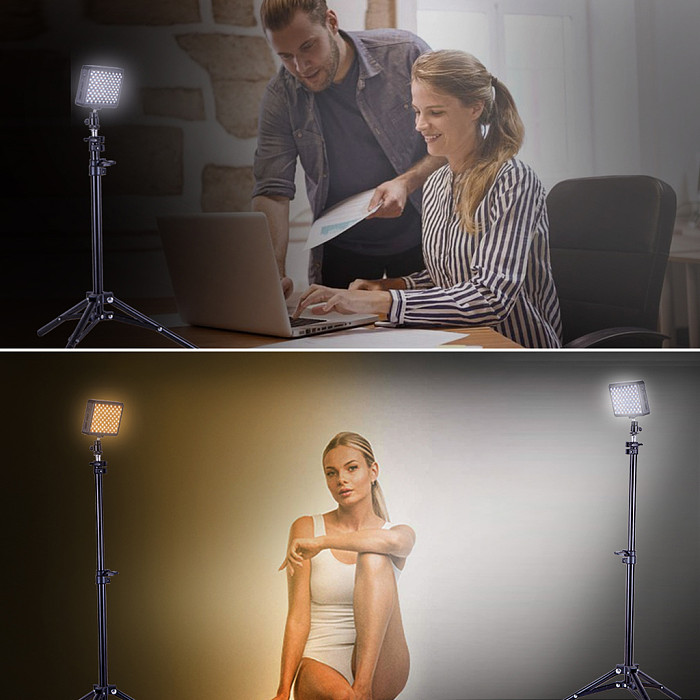 LED Photography Light Rechargeable Fill Light Photography Soft Light for Smartphone Vlog Live Streaming With Cold Shoe Mount