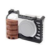 for Sony ZVE1 Camera Rabbit Cage ZV-E1 Camera SLR Stabiliser Vertical Shooting Wooden Handle