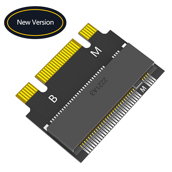 M.2 for NVME M-Key B+M 2230 to 2242 Extension Adapter for ThinkPad X270 X280 T470 T480 L480 T580 serials