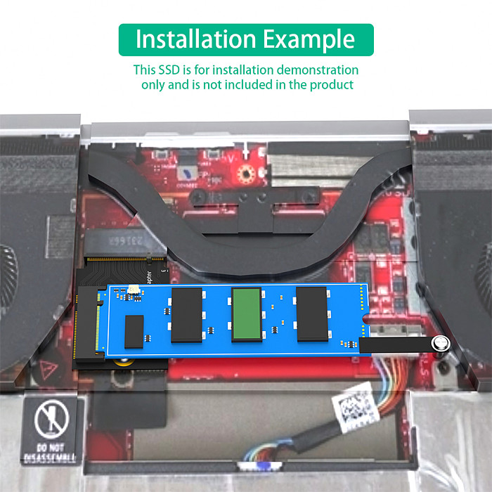 For Rog Ally Handheld Conversion 2230 to 2280 SSD Hard Drive Expansion Board for NVME M-Key M.2 PCIE4.0 Right Angle Adapter Card