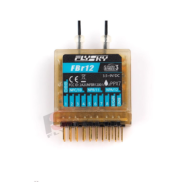 FlySky FBr12 Receiver 12 channel Receiver supports AFHDS3 for PL18 NB4 NB4LE Remote Controls