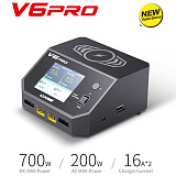 GT.POWER V6 Pro 700W AC/DC Dual-Channel Intelligent Balance Charger Discharger For LiPo/LiFe/LiIon/LiHV/NiMH/NiCd Battery