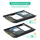 Dual Full-size Msata SSD to 2.5  SATA III High Speed SATA3 with Frame Bracket - Retain mSATA SSD as 7mm 2.5  SATA Drive  6Gbps