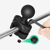 Aluminum Alloy 1inch / 1.5inch Ball Head Mount Base for Bike Motorcycle Rearview Mirror Adapter Holder for Gopro Action Camera
