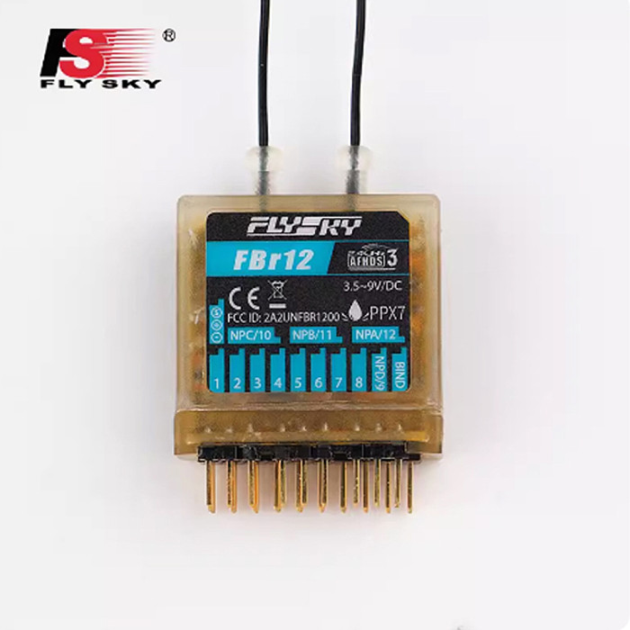 FlySky FBr12 Receiver 12 channel Receiver supports AFHDS3 for PL18 NB4 NB4LE Remote Controls