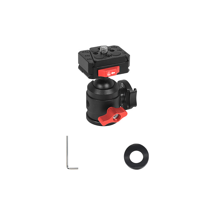 For DJI  OSMO 360 Aluminum Alloy 1/4 Ball Head Fixed Seat Quick Mounting Plate Video Live Tripod Fixing Bracket for SLR Fill Light Microphone