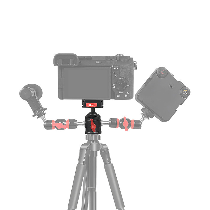 For DJI  OSMO 360 Aluminum Alloy 1/4 Ball Head Fixed Seat Quick Mounting Plate Video Live Tripod Fixing Bracket for SLR Fill Light Microphone