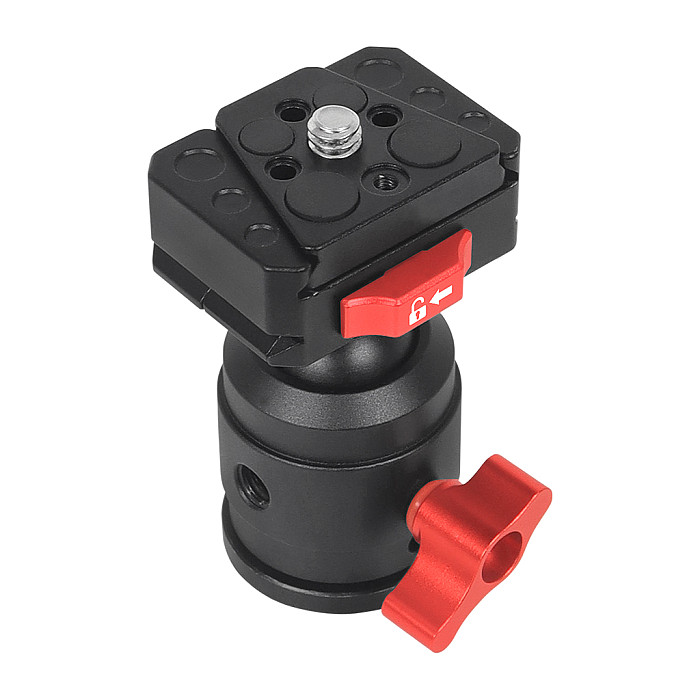 For DJI  OSMO 360 Aluminum Alloy 1/4 Ball Head Fixed Seat Quick Mounting Plate Video Live Tripod Fixing Bracket for SLR Fill Light Microphone