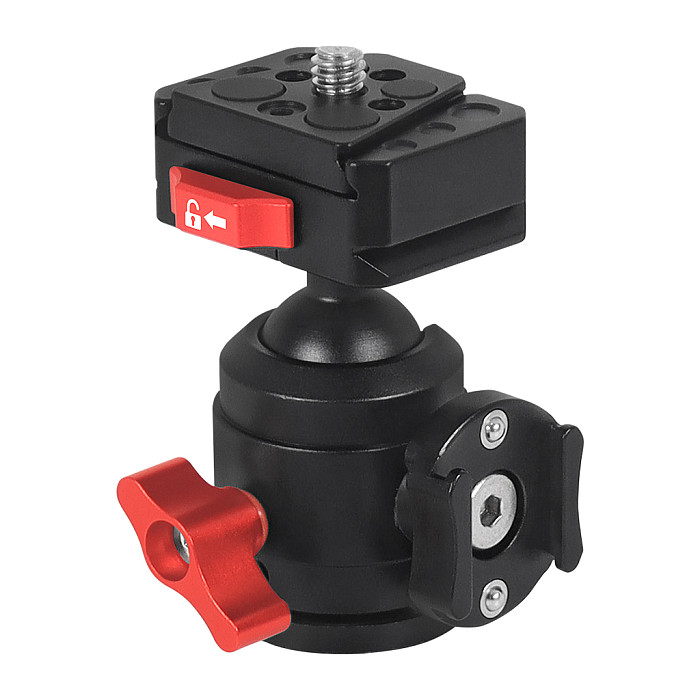 For DJI  OSMO 360 Aluminum Alloy 1/4 Ball Head Fixed Seat Quick Mounting Plate Video Live Tripod Fixing Bracket for SLR Fill Light Microphone